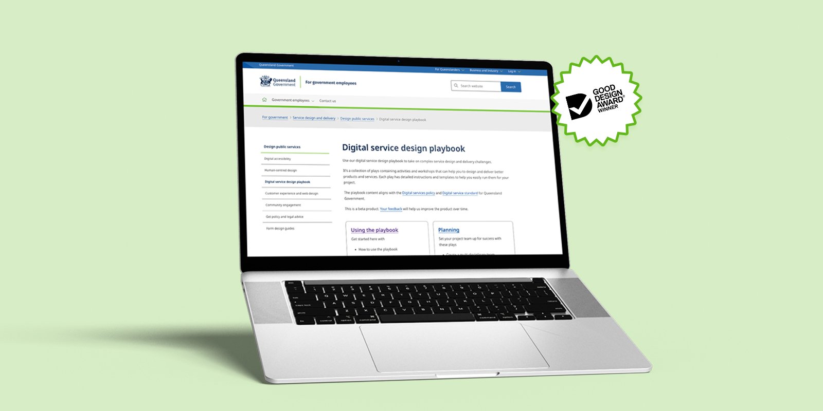 Digital Service Design Playbook 9